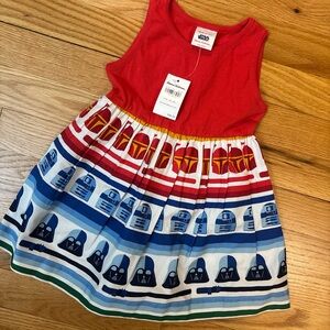 Star Wars x Hanna Andersson 100% Cotton Dress Sz 2 80/85 cm NWT